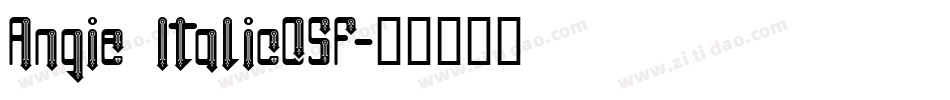 Angie ItalicOSF字体转换